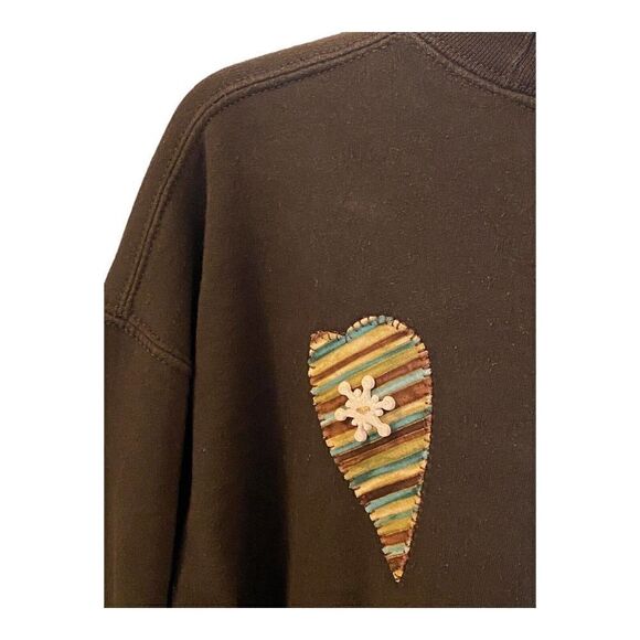 Vintage Gildan Snowman Sweatshirt Winter Size M Brown - Picture 4 of 13